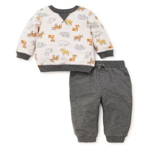 NWT Little Me Woodland Jogger Set